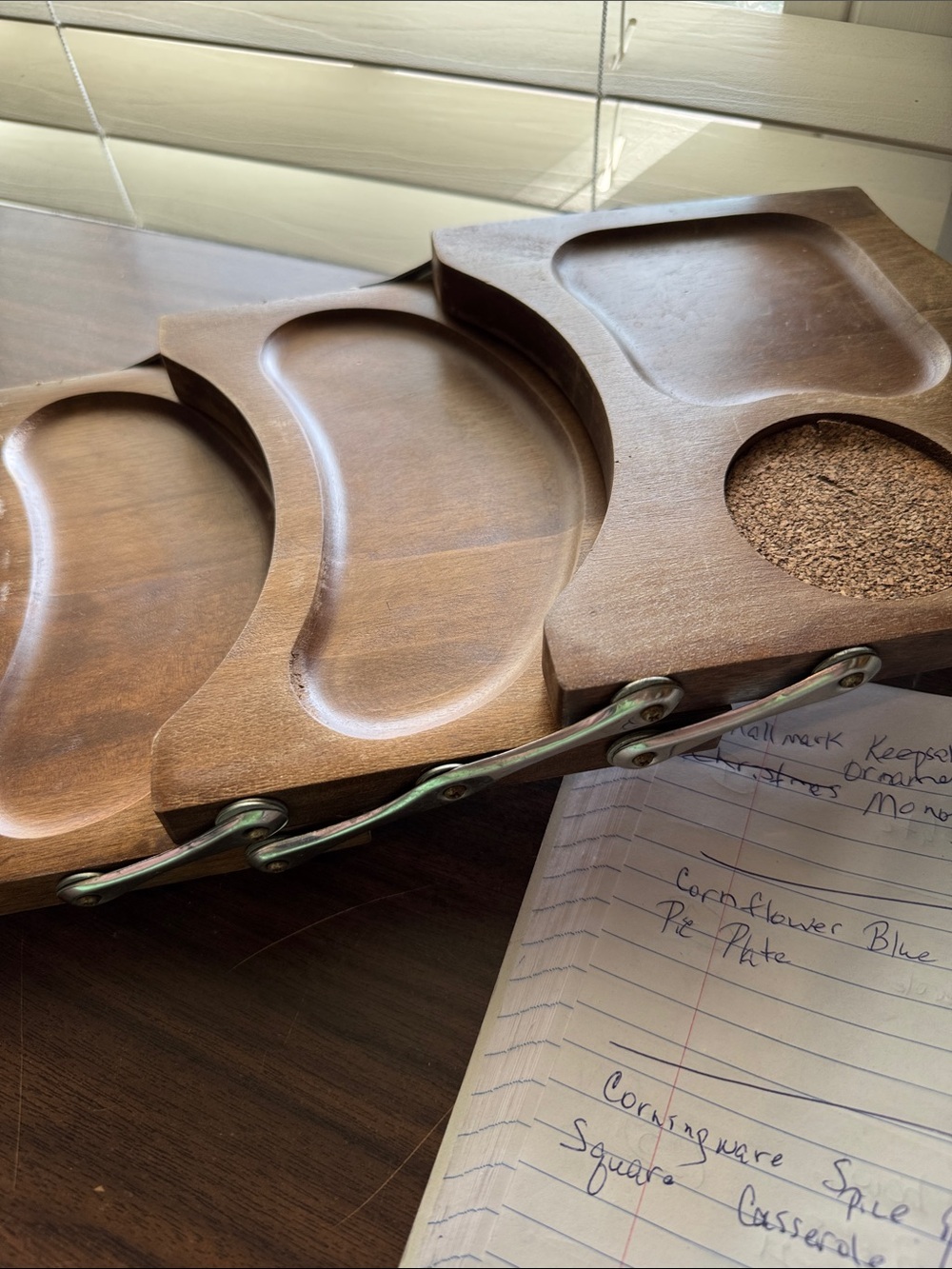Enesco Vintage Sectional Wooden Tray - Picture 5 of 6